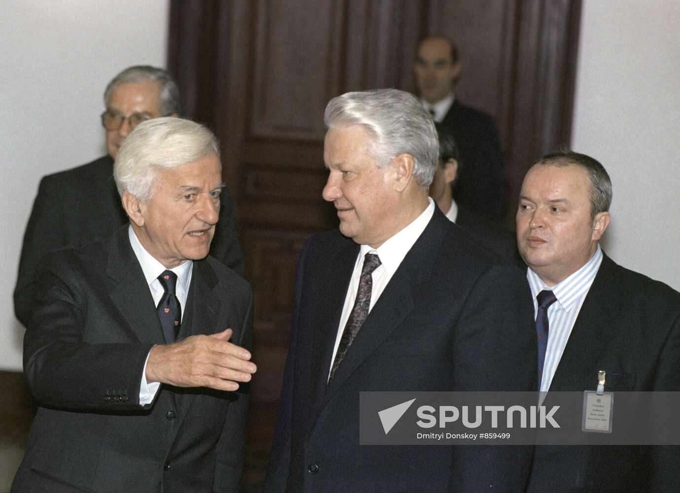 Boris Yeltsin and Richard von Weizsäcker