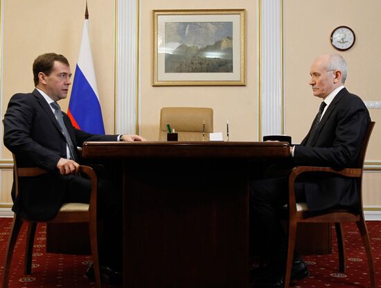 Dmitry medvedev visits Ufa