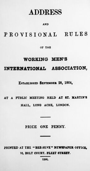 Address of Working Men's Association