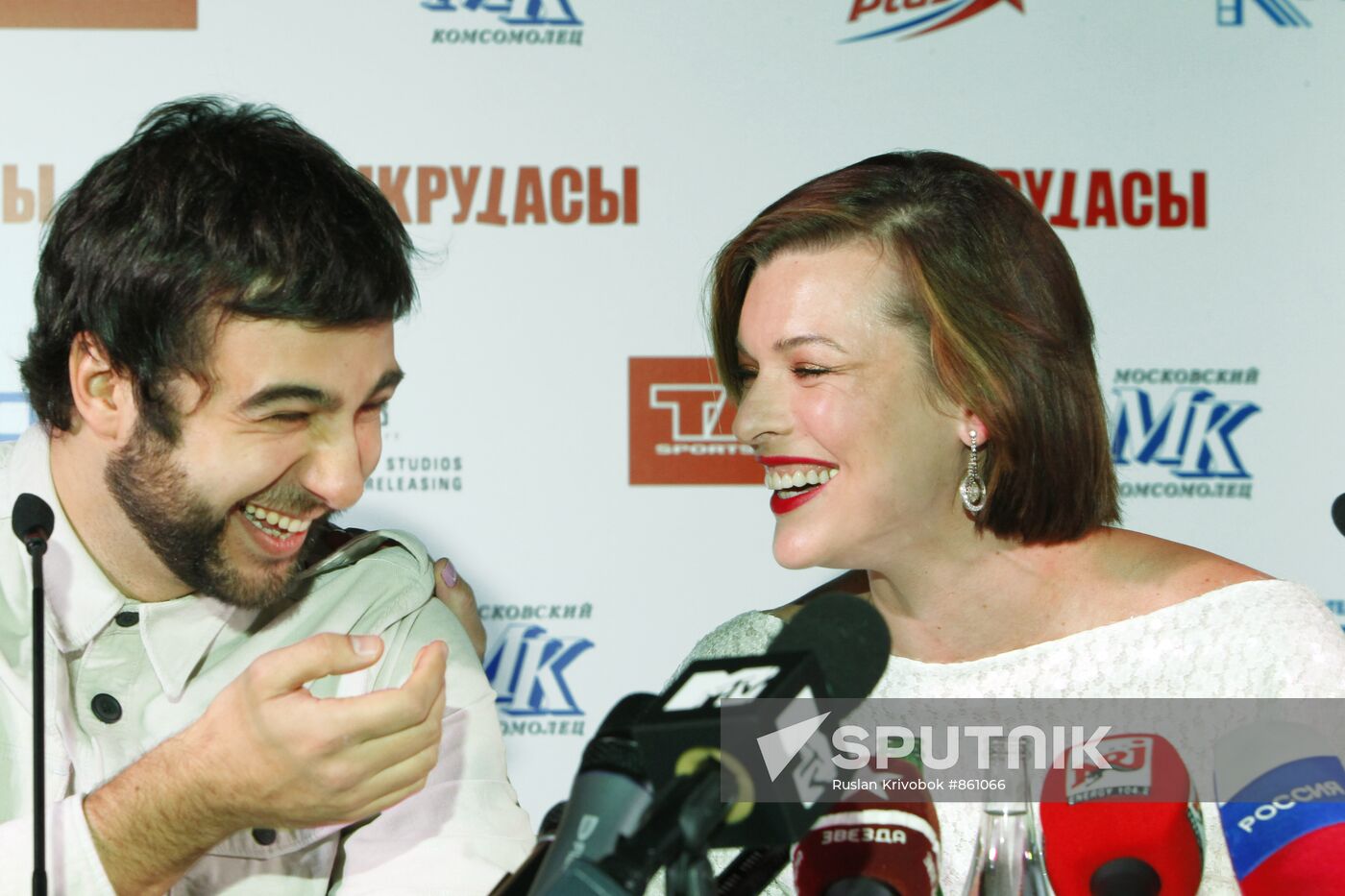 Milla Jovovich in Moscow