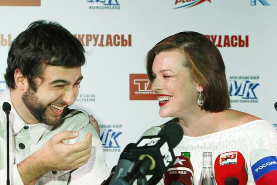 Milla Jovovich in Moscow