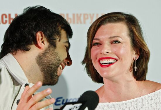 Milla Jovovich in Moscow