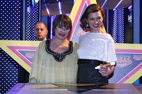 Milla Jovovich in Moscow