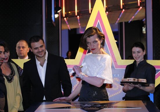 Milla Jovovich in Moscow