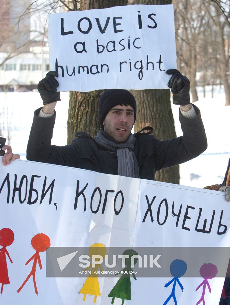 Rally in support of sexual minorities' rights in Minsk