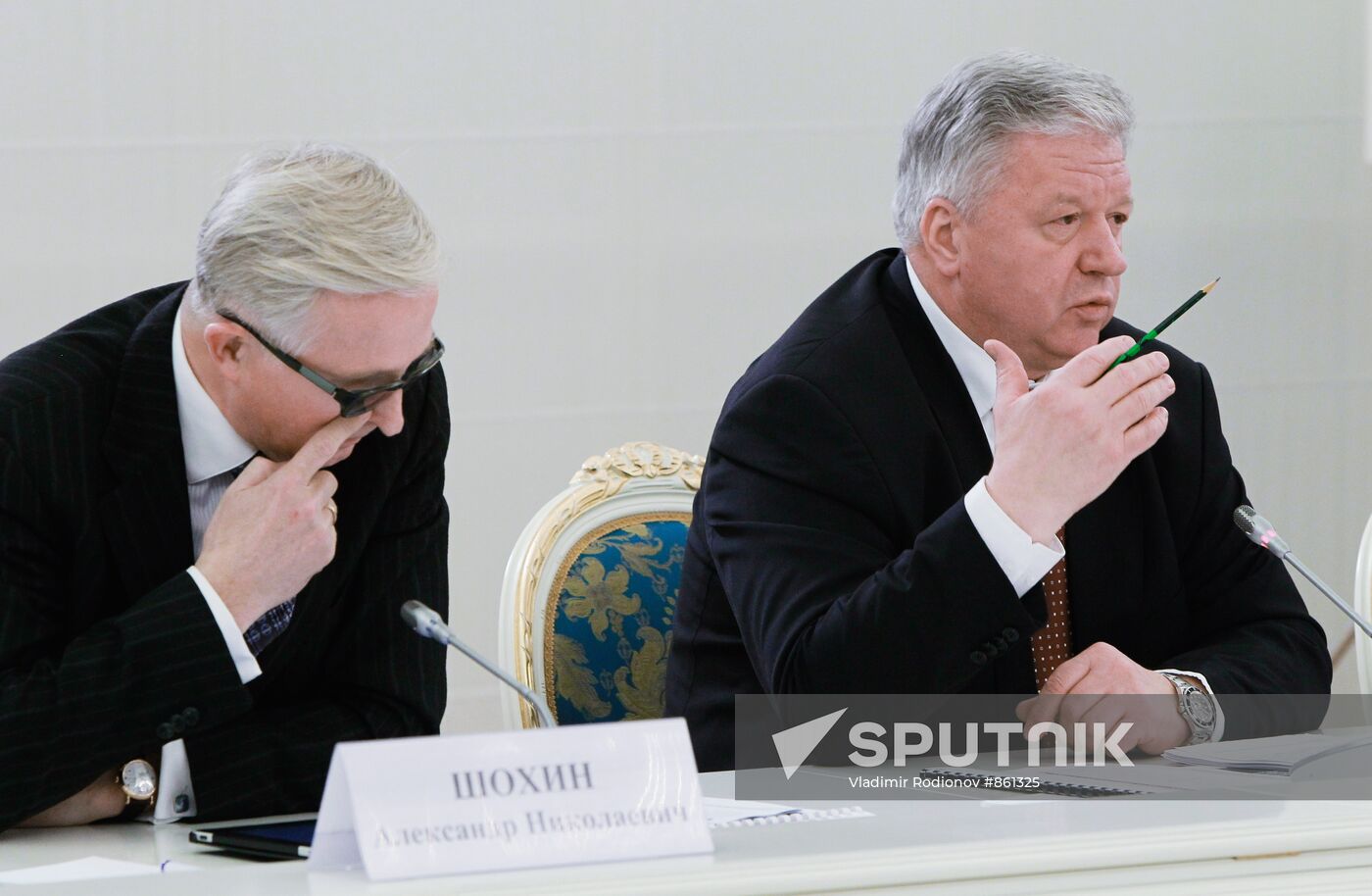 Alexander Shokhin and Mikhail Shmakov