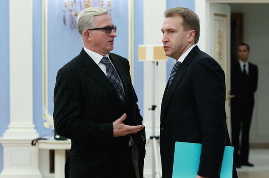 Alexander Shokhin and Igor Shuvalov