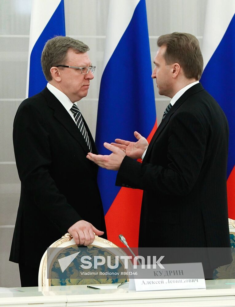 Alexei Kudrin and Igor Shuvalov