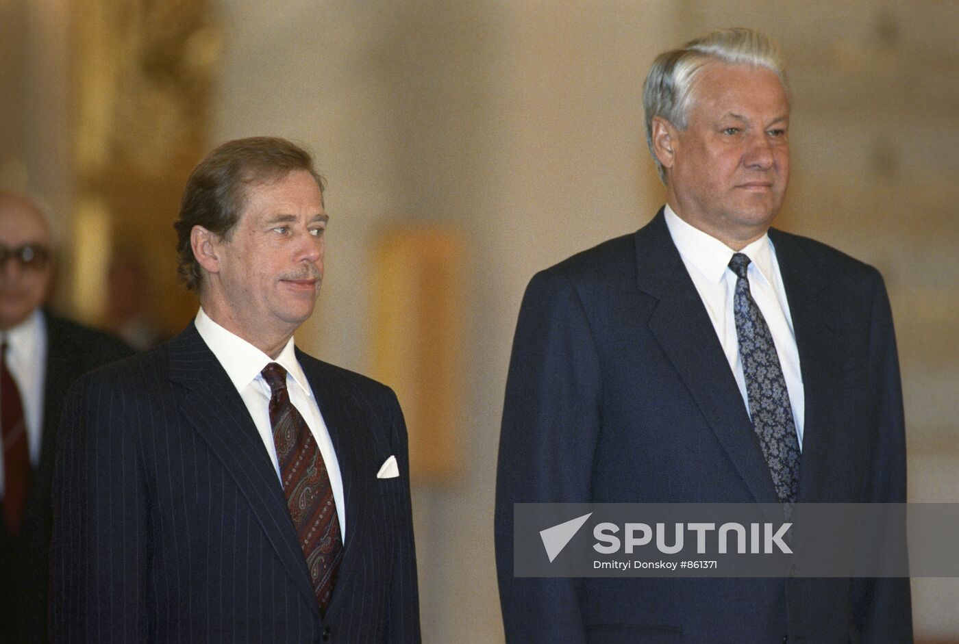 Boris Yeltsin and Vaclav Havel