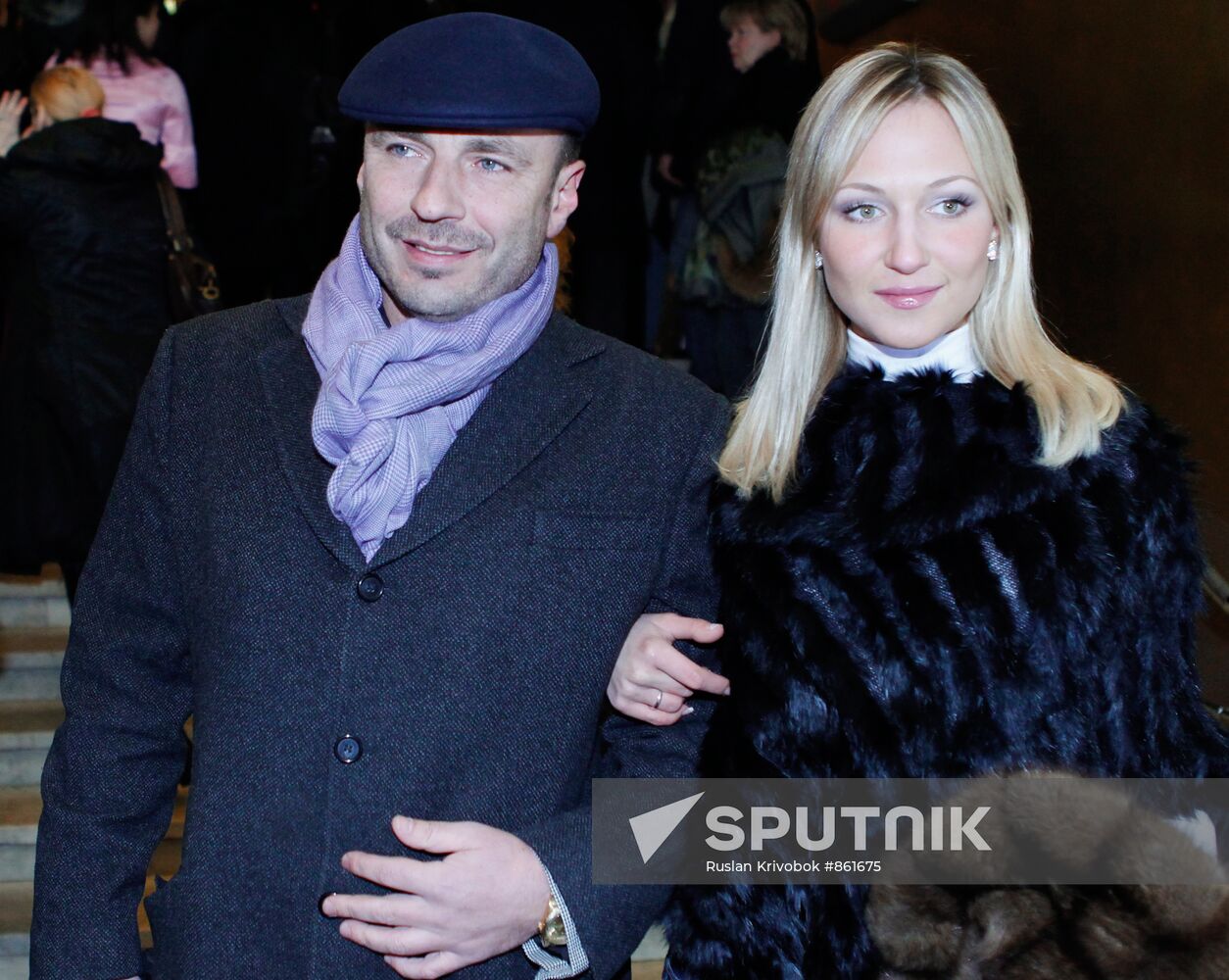 Alexander Zhulin with his spouse Natalia Mikhaylova