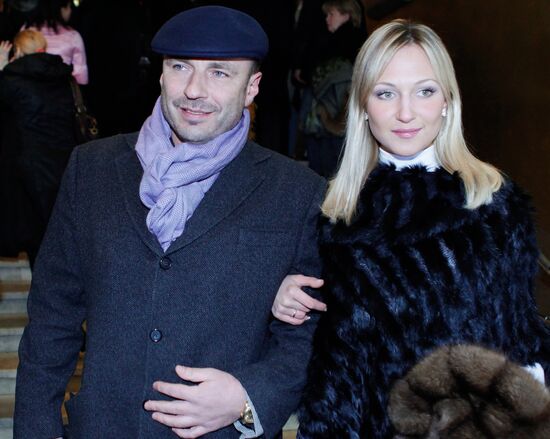 Alexander Zhulin with his spouse Natalia Mikhaylova