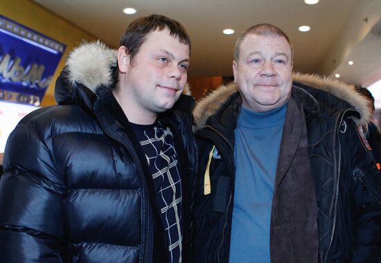 Sergei Selin with his son