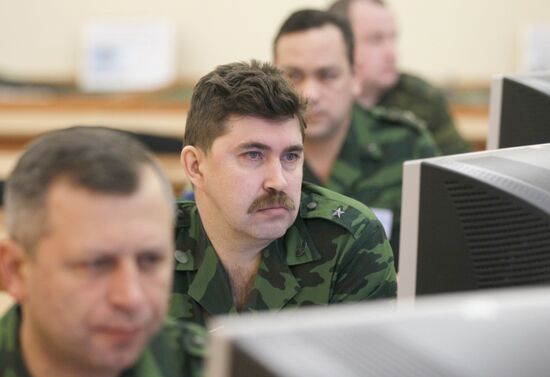 Command post of Missile Attack Warning System of Space Forces