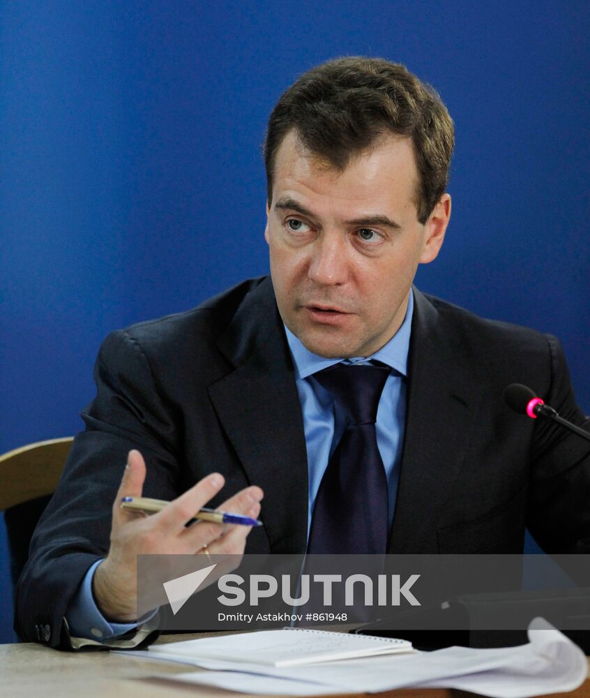 Dmitry Medvedev visits Vocational Training Center