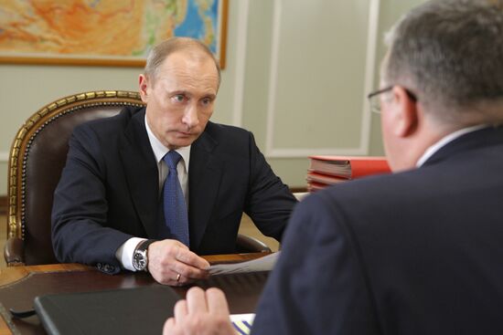 Vladimir Putin meets with Andrei Belyaninov