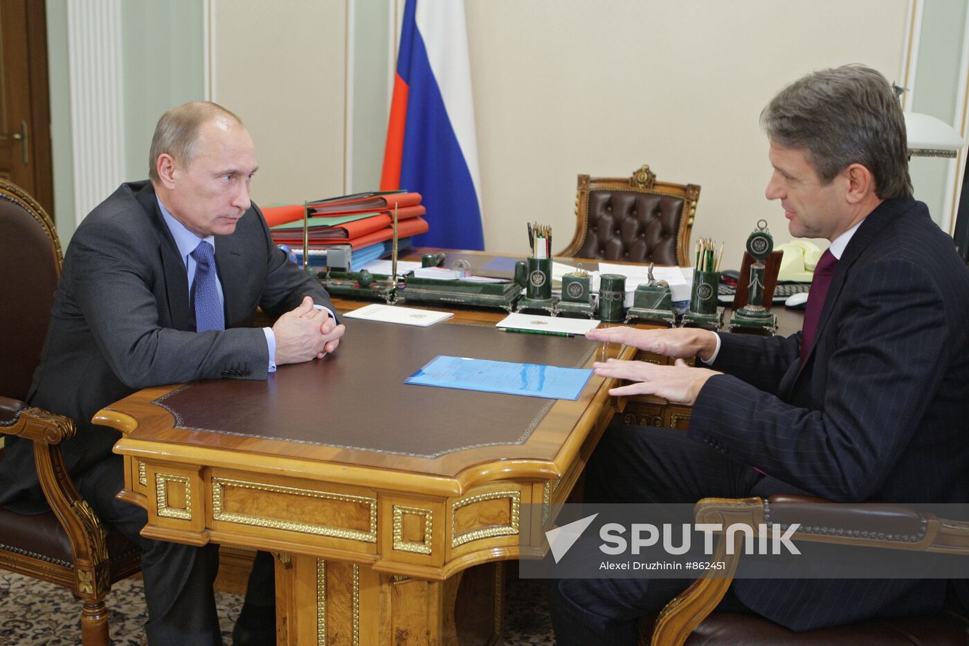 Vladimir Putin meets with Alexander Tkachev