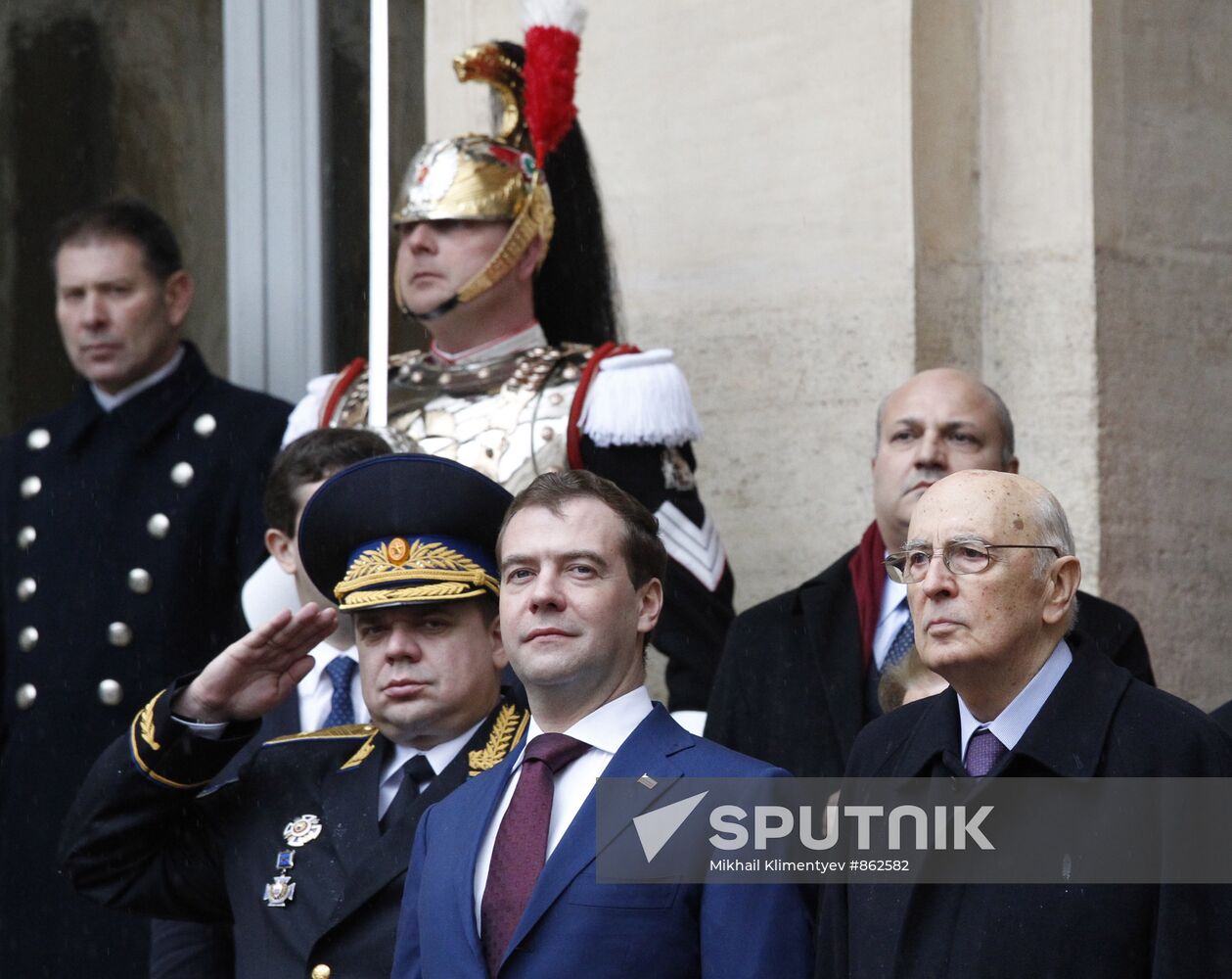 Dmitry Medvedev visits Italy