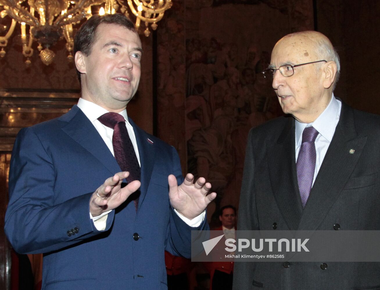 Dmitry Medvedev visits Italy