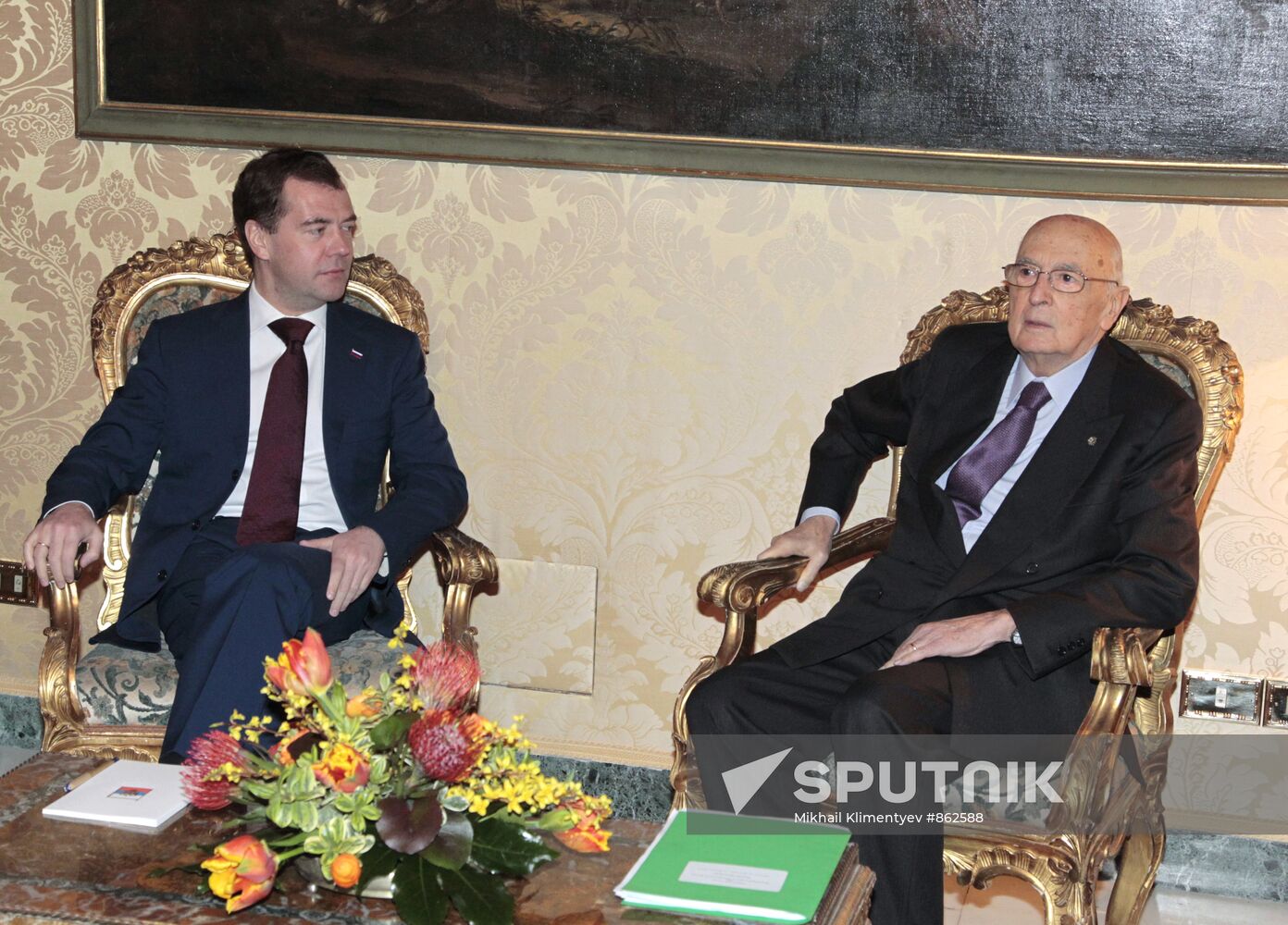 Dmitry Medvedev visits Italy