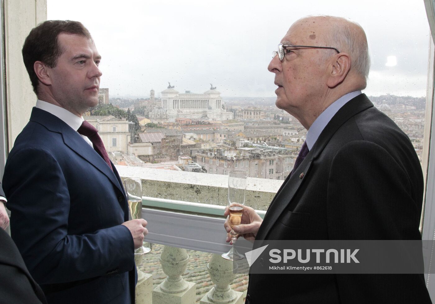 Dmitry Medvedev visits Italy
