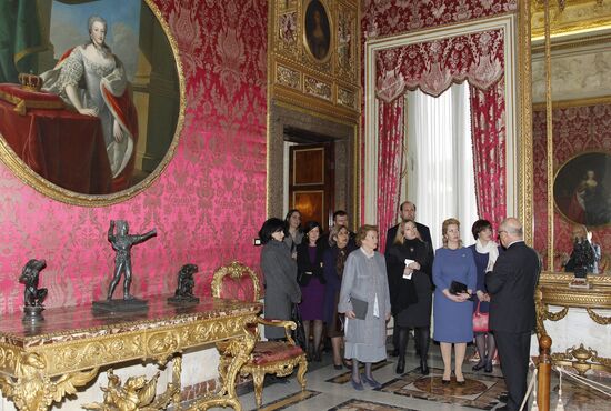 Clio Maria Bittoni Napolitano and Svetlana Medvedeva