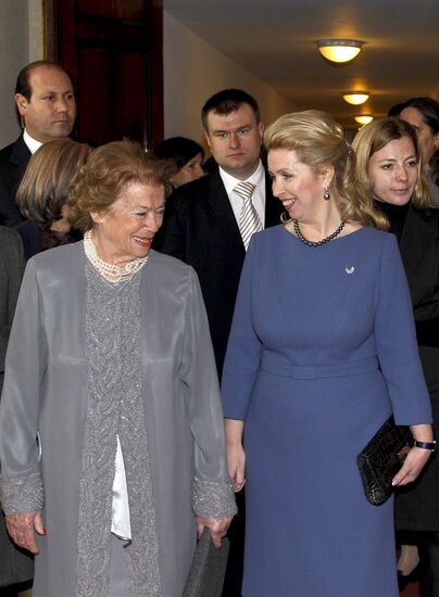 Clio Maria Bittoni Napolitano and Svetlana Medvedeva