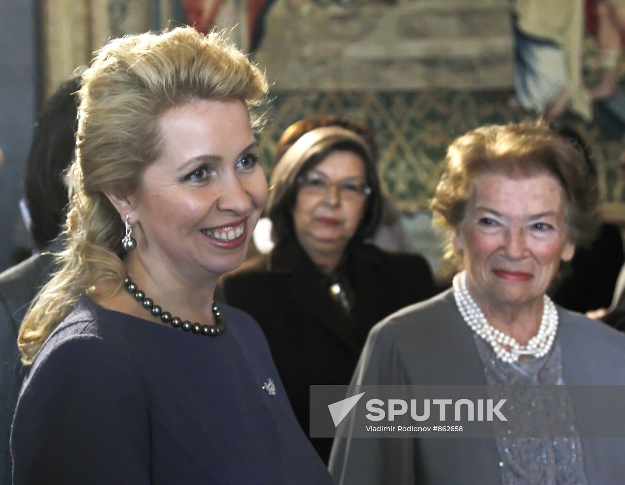 Clio Maria Bittoni Napolitano and Svetlana Medvedeva