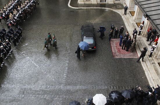 Dmitry Medvedev visits Italy