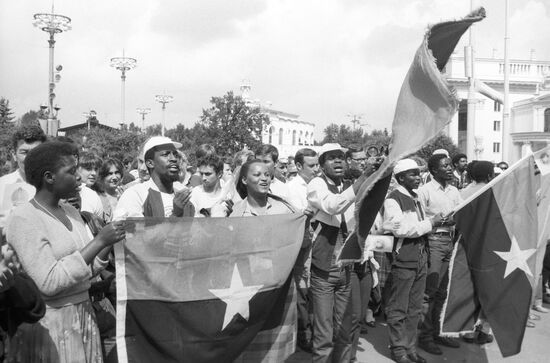 Rally of solidarity with the people of Angola
