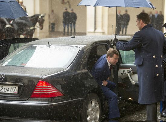 Dmitry Medvedev visits Italy