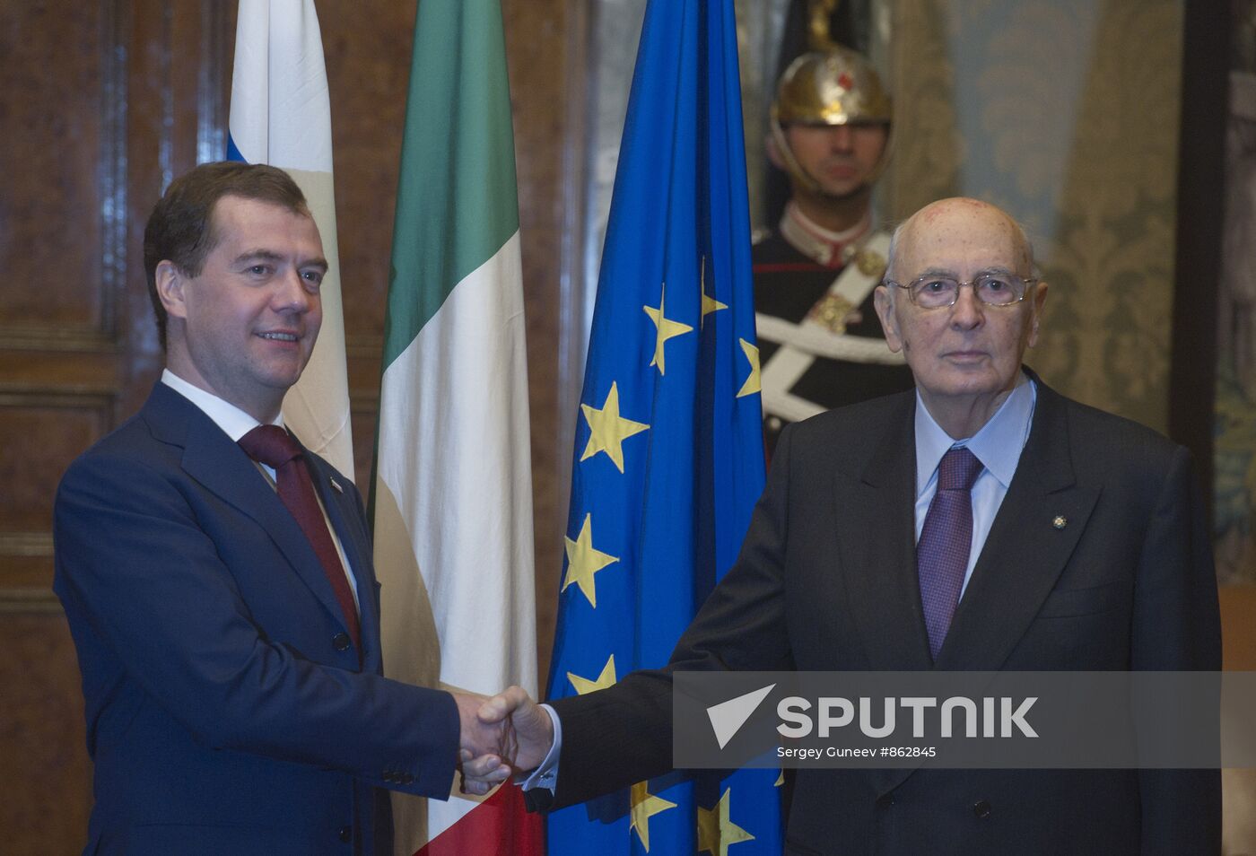 Dmitry Medvedev visits Italy