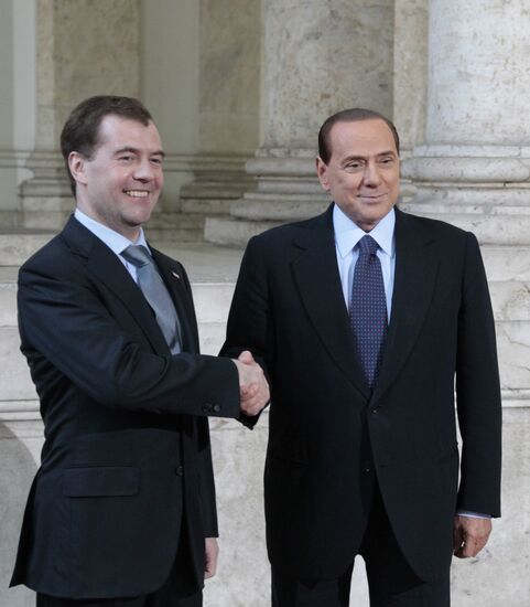 Dmitry Medvedev visits Italy