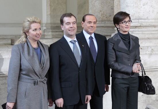 Dmitry Medvedev visits Italy