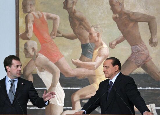 Dmitry Medvedev visits Italy