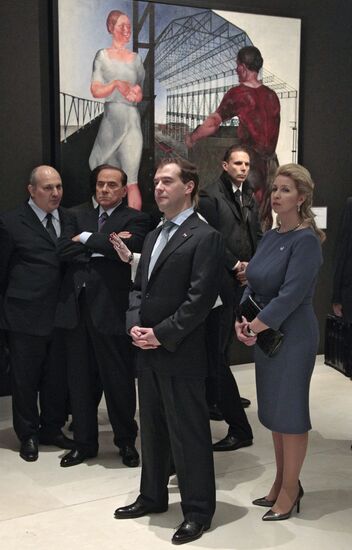 Dmitry Medvedev visits Italy