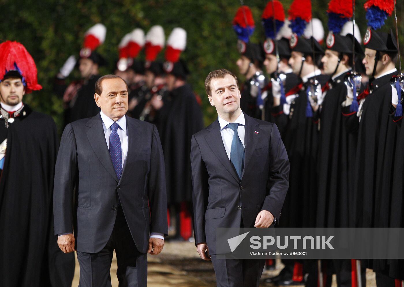 Dmitry Medvedev visits Italy