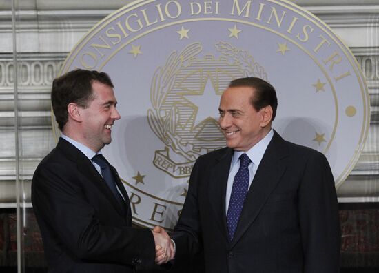Dmitry Medvedev's official visit to Italy