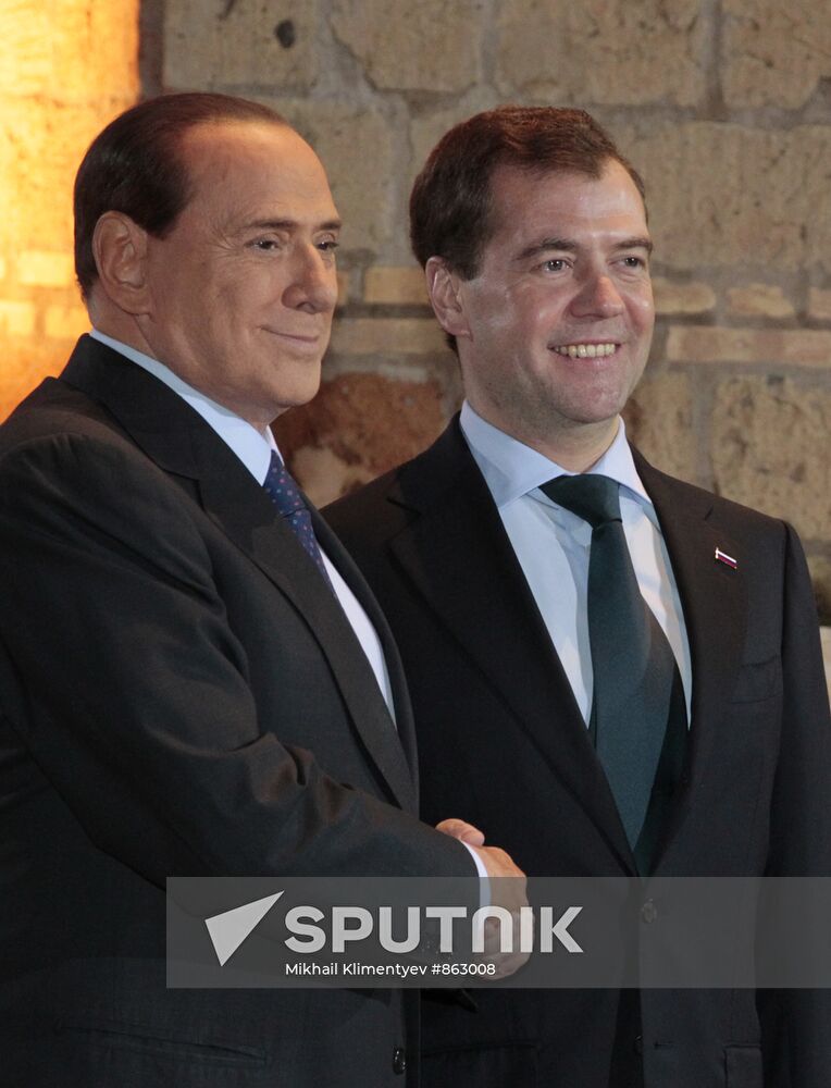 Dmitry Medvedev's official visit to Italy