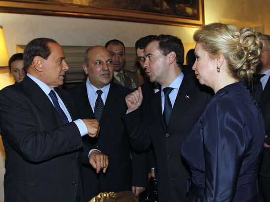 Dmitry Medvedev's official visit to Italy