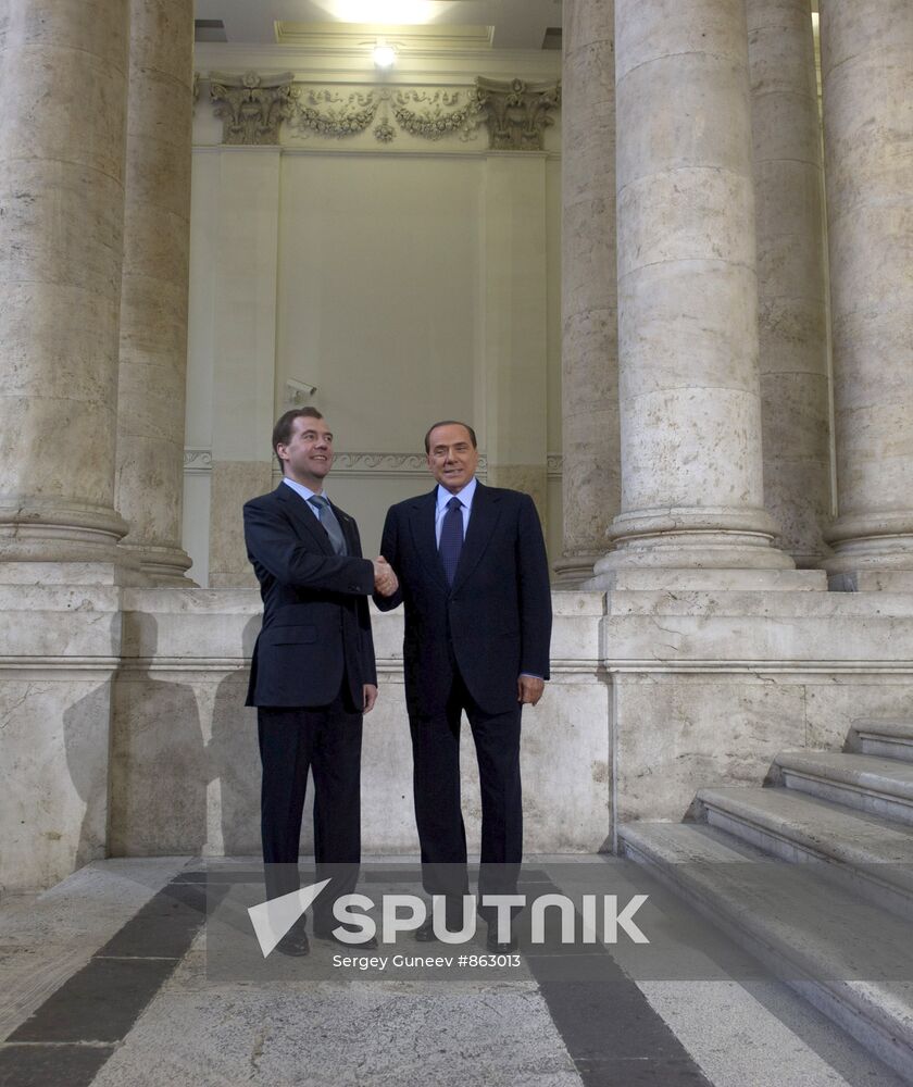 Dmitry Medvedev's official visit to Italy