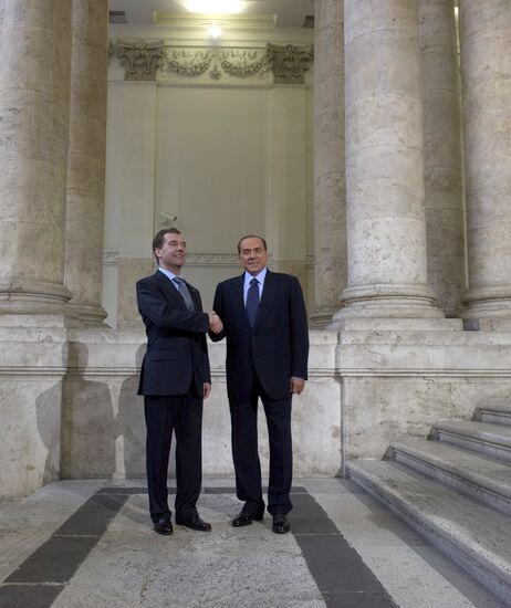 Dmitry Medvedev's official visit to Italy