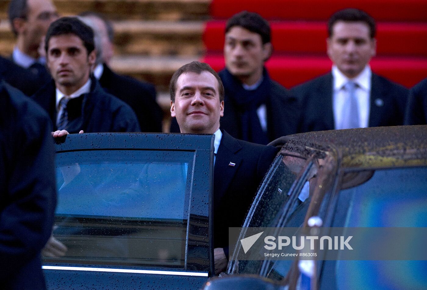 Dmitry Medvedev's official visit to Italy