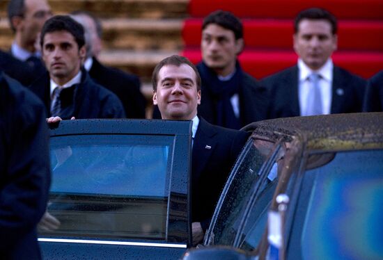 Dmitry Medvedev's official visit to Italy