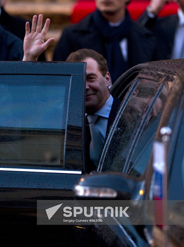 Dmitry Medvedev's official visit to Italy