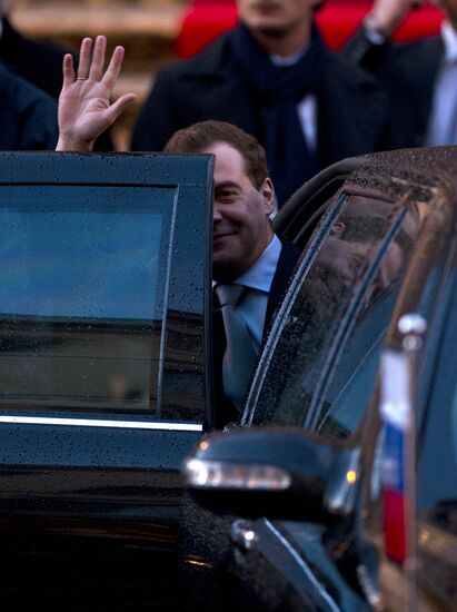 Dmitry Medvedev's official visit to Italy