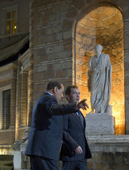 President Medvedev's official visit to Italy