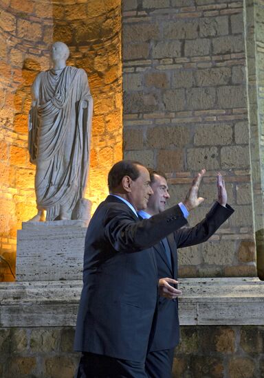 President Medvedev's official visit to Italy