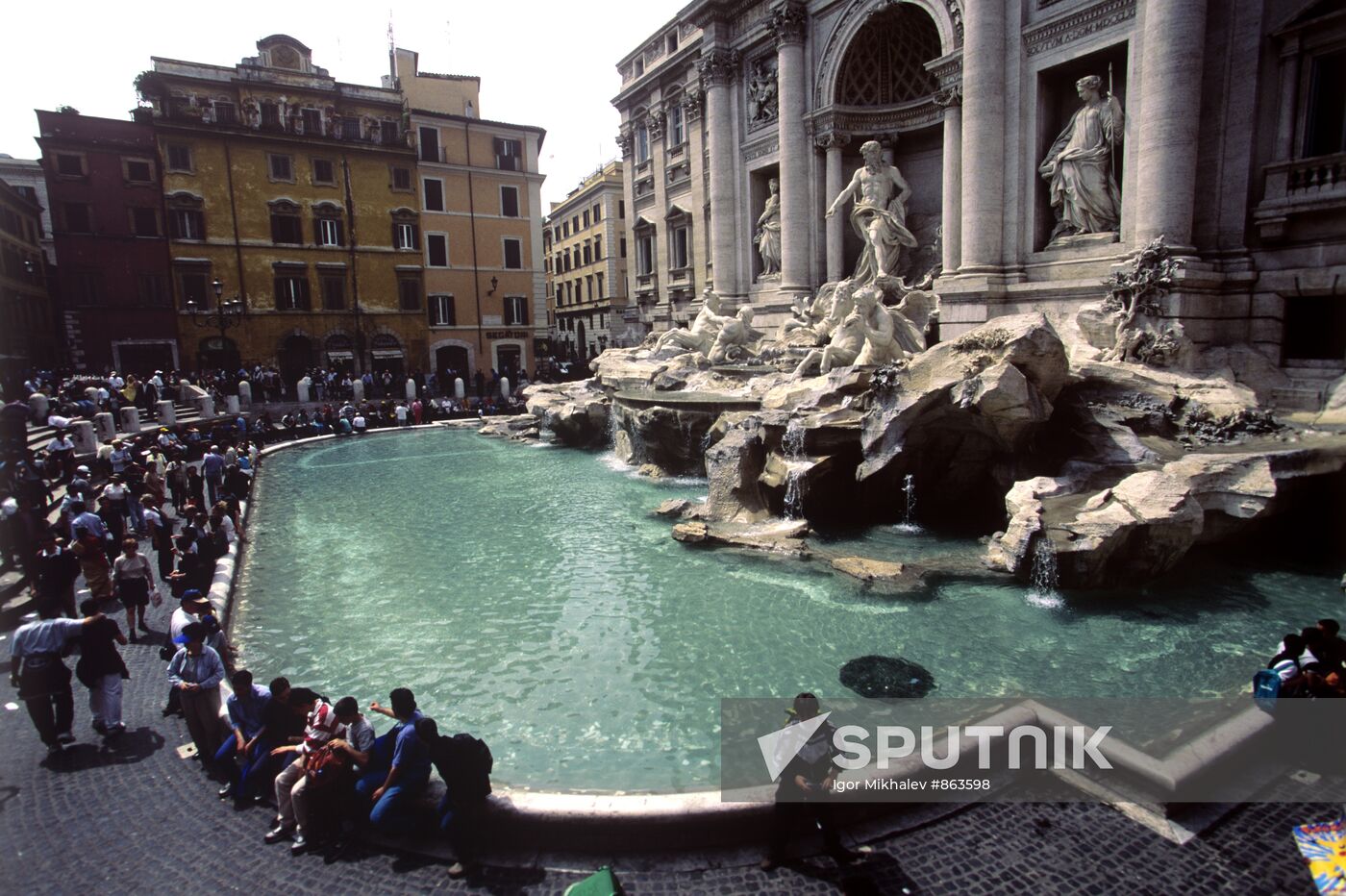 The capital of Italy - Rome. Trevi Fountain