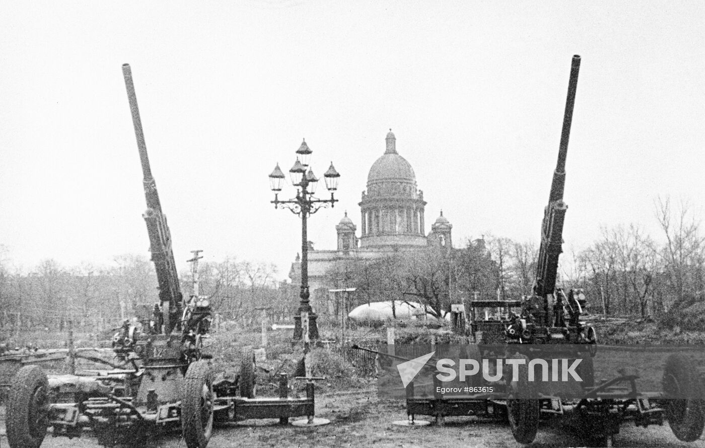 In blockaded Leningrad