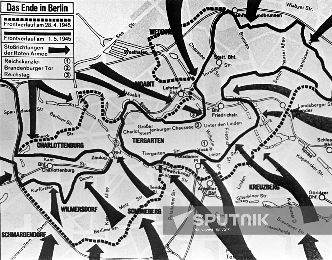 Map of Battle in Berlin